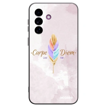 Picasee Μαύρη θήκη σιλικόνης για Samsung Galaxy A37 - Carpe Diem
