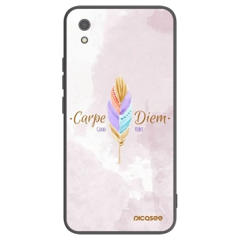 Picasee Μαύρη θήκη σιλικόνης για Xiaomi Redmi 7A - Carpe Diem