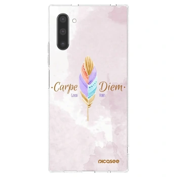 Picasee διαφανής θήκη σιλικόνης Samsung Galaxy Note 10 N970F - Carpe Diem