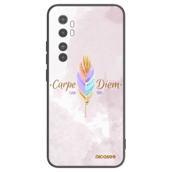 Picasee Μαύρη θήκη σιλικόνης για Xiaomi Mi Note 10 Lite - Carpe Diem