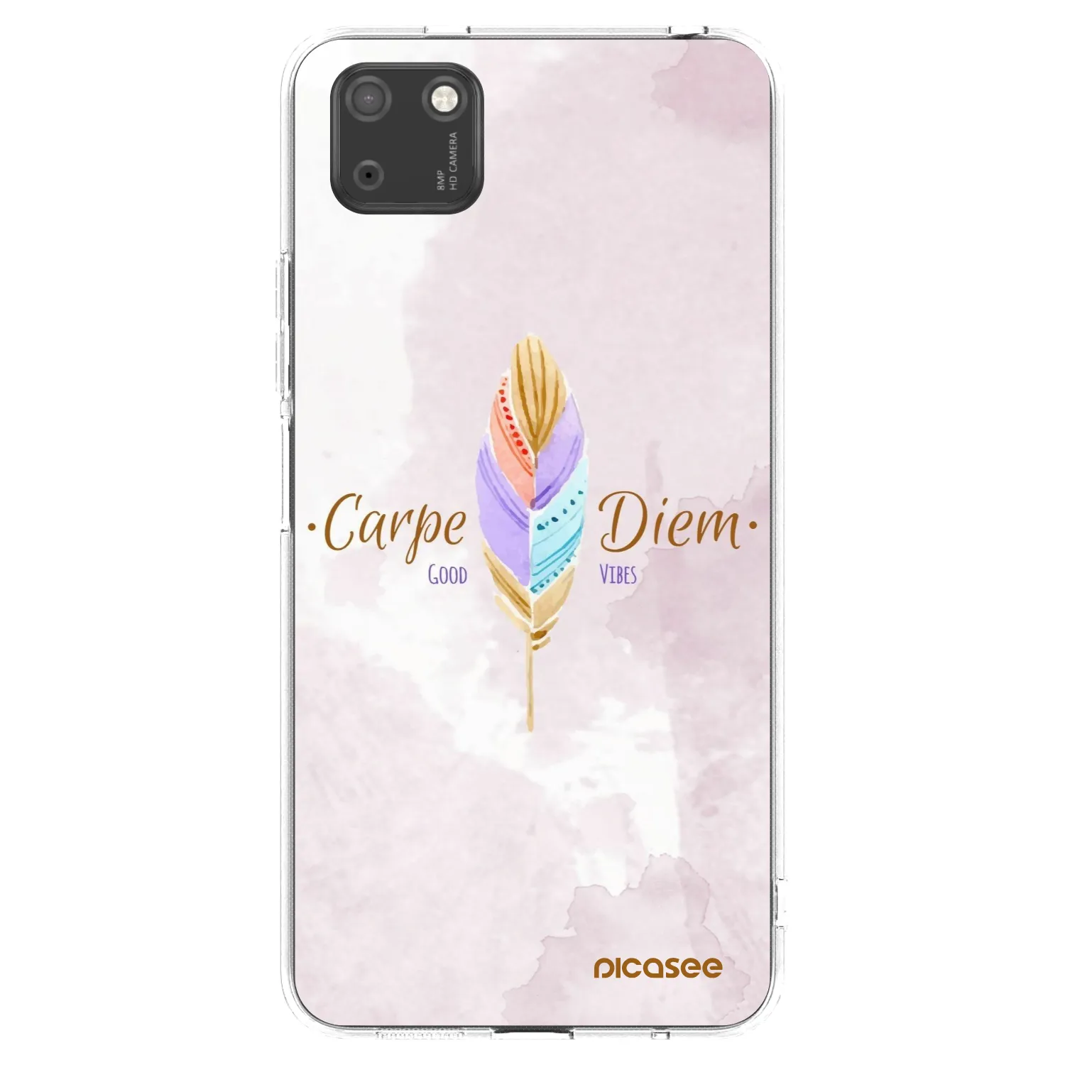 Picasee διαφανής θήκη σιλικόνης Huawei Y5P - Carpe Diem