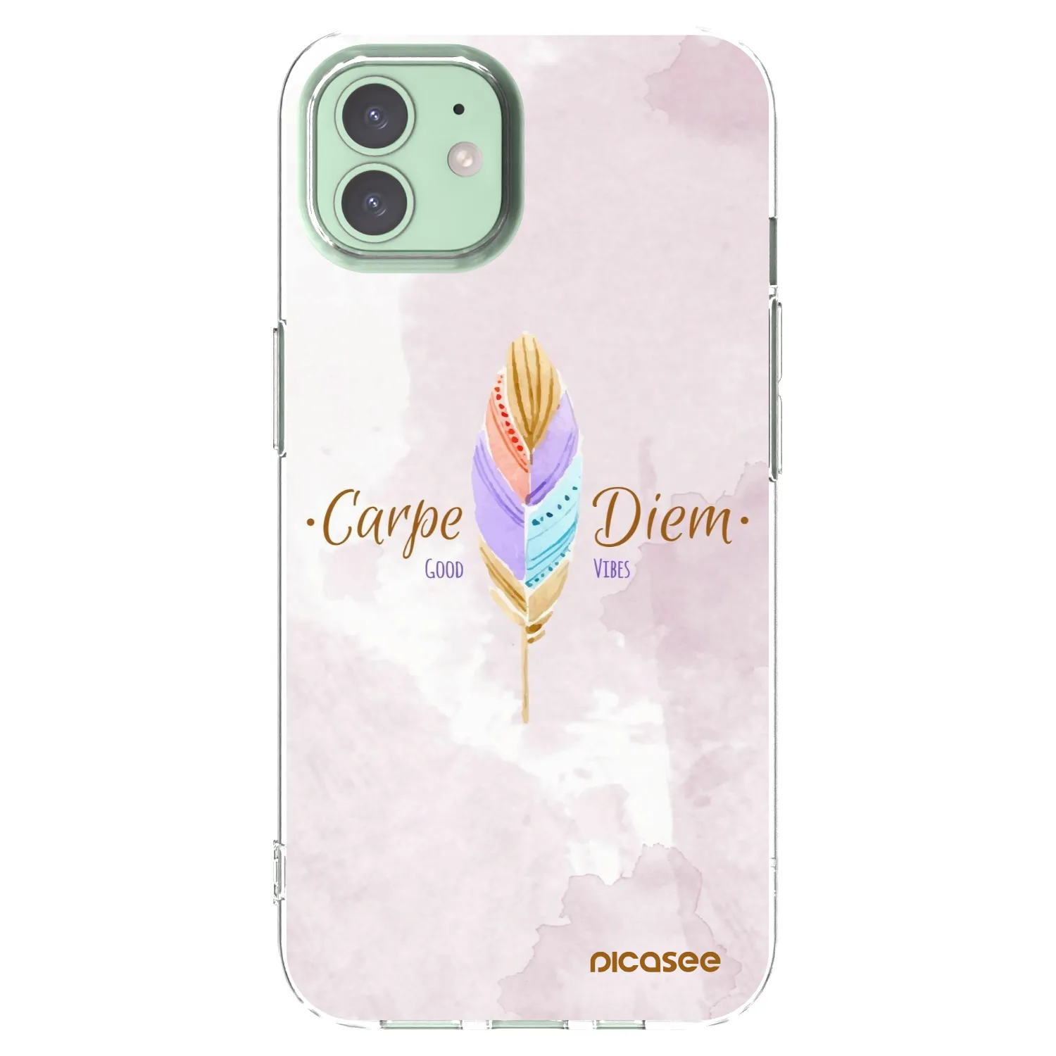 Picasee διαφανής θήκη σιλικόνης Apple iPhone 12 - Carpe Diem