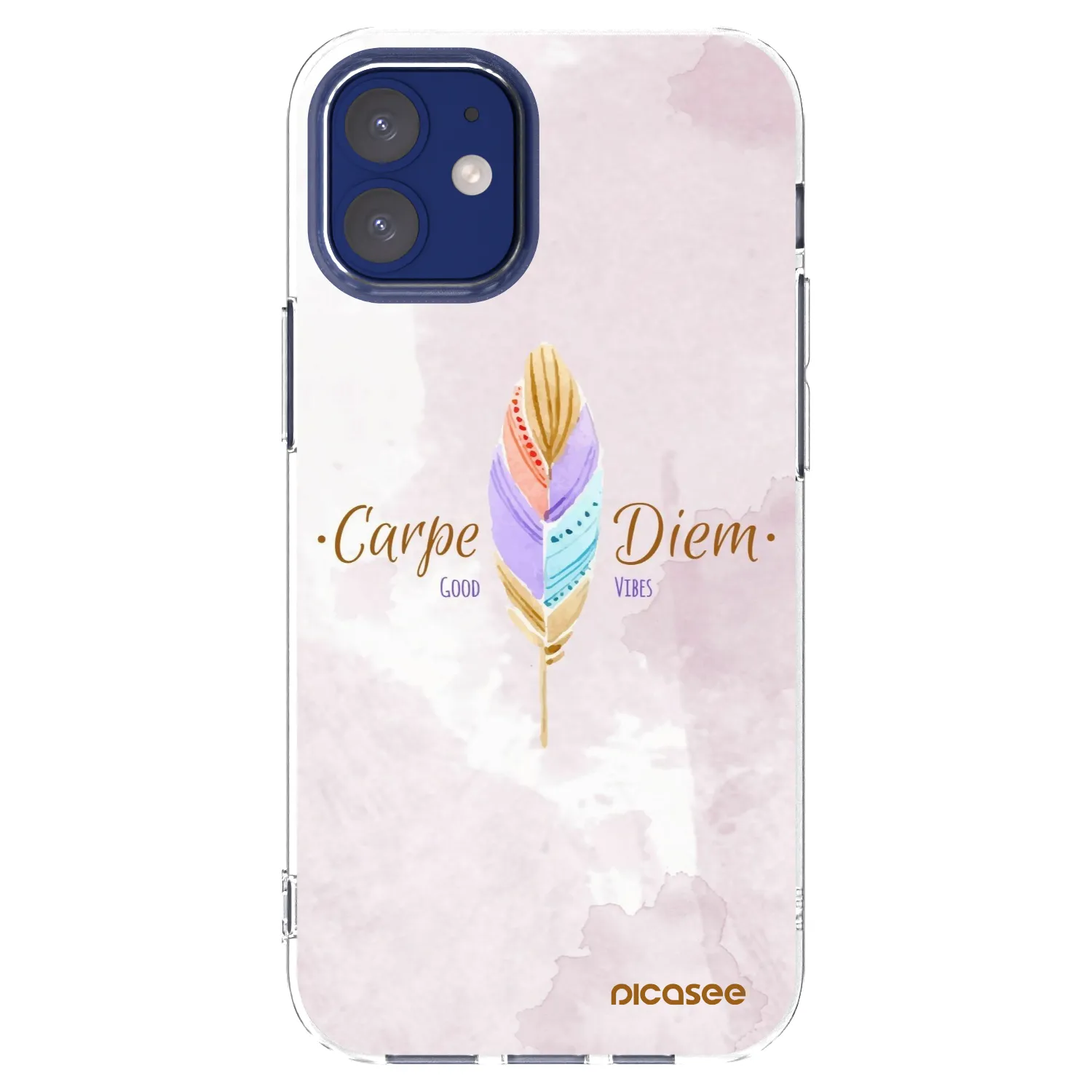 Picasee διαφανής θήκη σιλικόνης Apple iPhone 12 mini - Carpe Diem