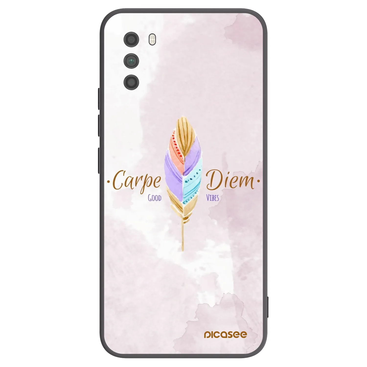 Picasee Μαύρη θήκη σιλικόνης για Xiaomi Poco M3 - Carpe Diem