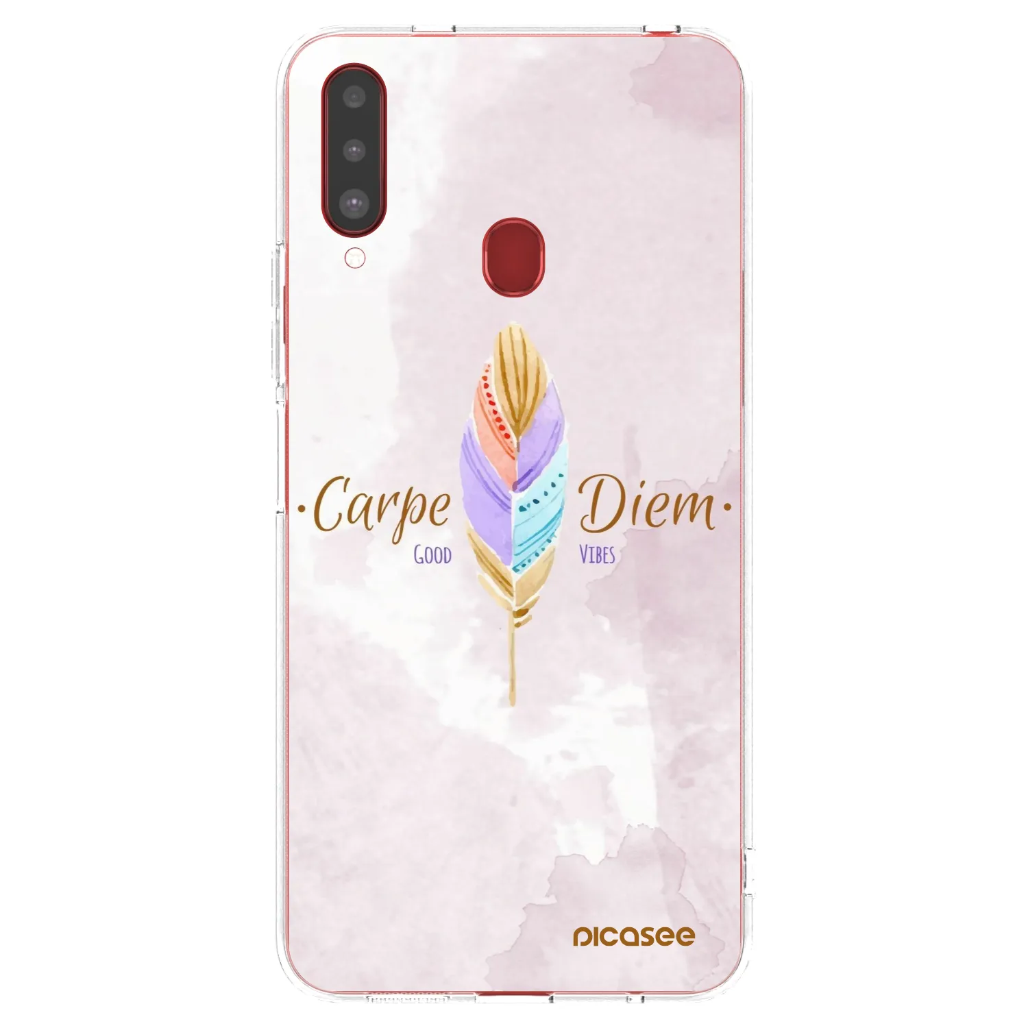 Picasee διαφανής θήκη σιλικόνης Samsung Galaxy A20s - Carpe Diem