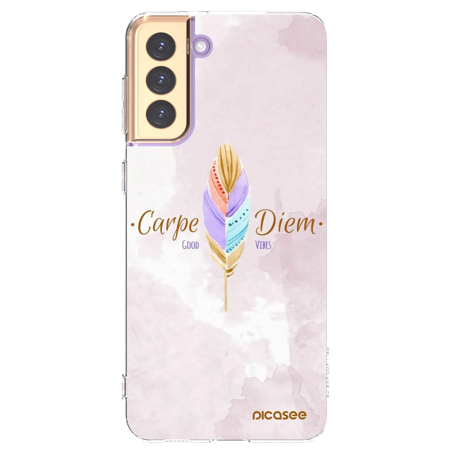 Picasee διαφανής θήκη σιλικόνης Samsung Galaxy S21+ 5G G996F - Carpe Diem