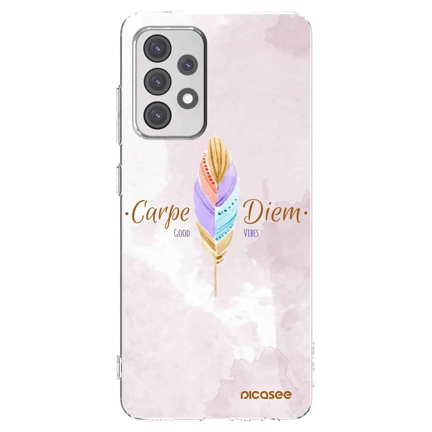 Picasee διαφανής θήκη σιλικόνης Samsung Galaxy A52 5G A525F - Carpe Diem