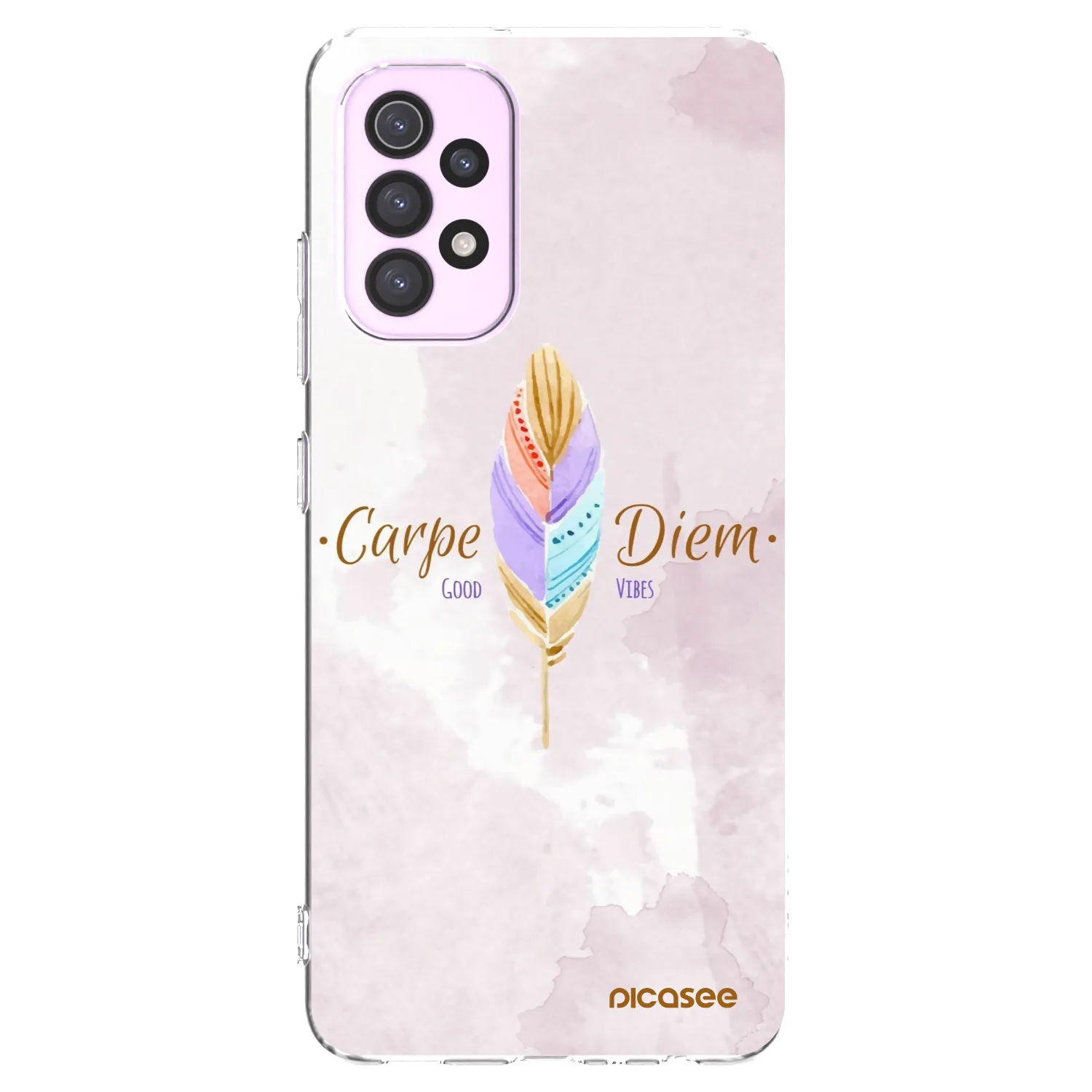 Picasee διαφανής θήκη σιλικόνης Samsung Galaxy A32 5G A326B - Carpe Diem