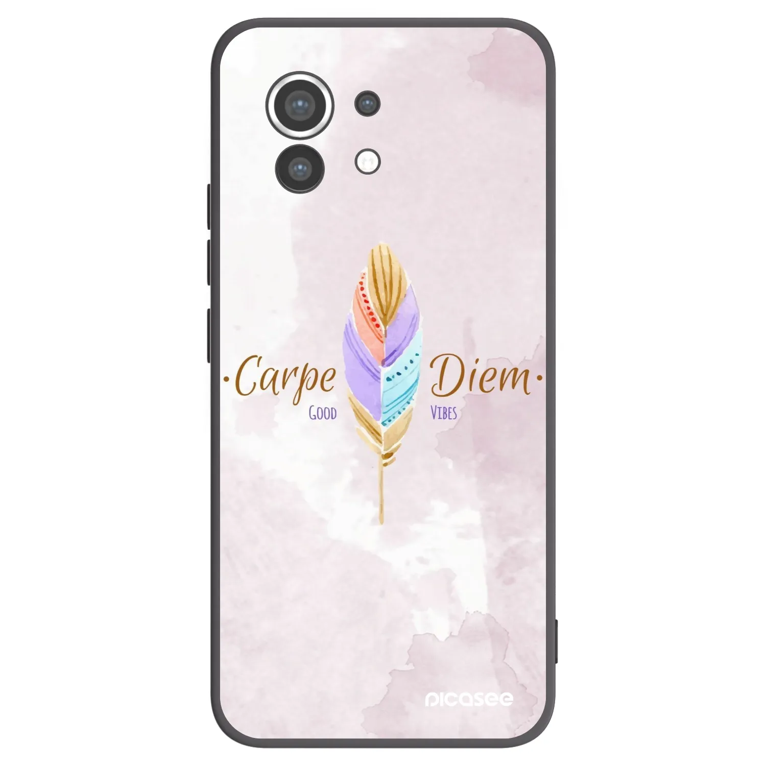Picasee Μαύρη θήκη σιλικόνης για Xiaomi Mi 11 - Carpe Diem