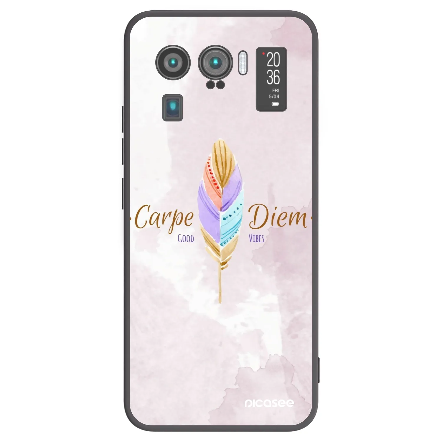 Picasee Μαύρη θήκη σιλικόνης για Xiaomi Mi 11 Ultra - Carpe Diem