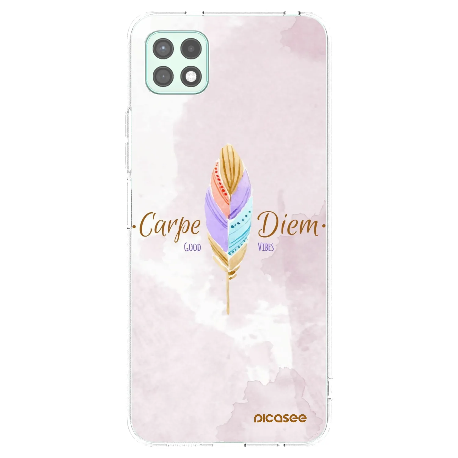 Picasee διαφανής θήκη σιλικόνης Samsung Galaxy A22 A226B 5G - Carpe Diem