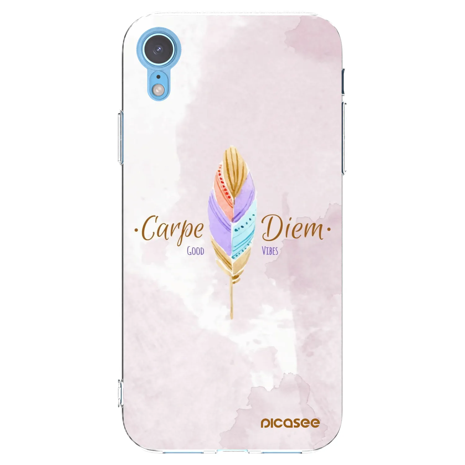 Picasee διαφανής θήκη σιλικόνης Apple iPhone XR - Carpe Diem