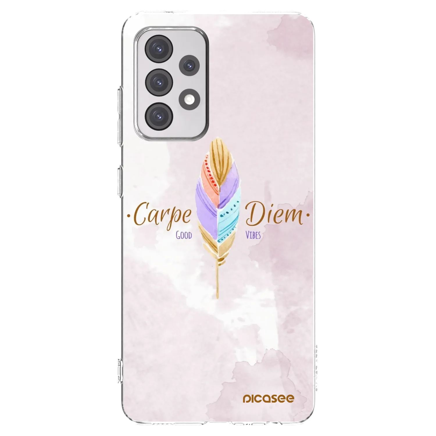 Picasee διαφανής θήκη σιλικόνης Samsung Galaxy A52s 5G A528B - Carpe Diem