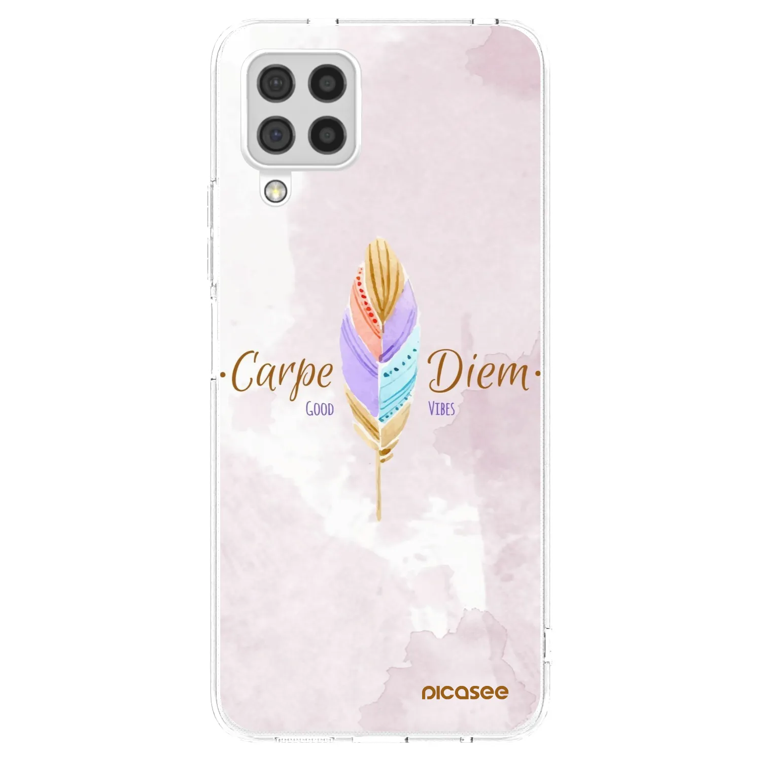 Picasee διαφανής θήκη σιλικόνης Samsung Galaxy A22 A225F 4G - Carpe Diem