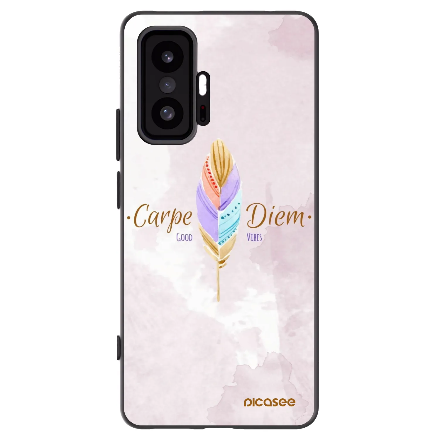Picasee Μαύρη θήκη σιλικόνης για Xiaomi 11T - Carpe Diem