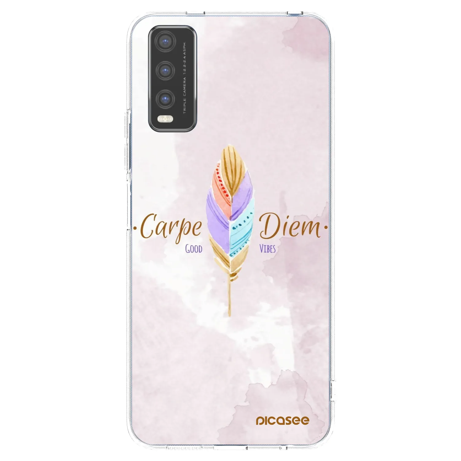 Picasee διαφανής θήκη σιλικόνης Vivo Y20s - Carpe Diem