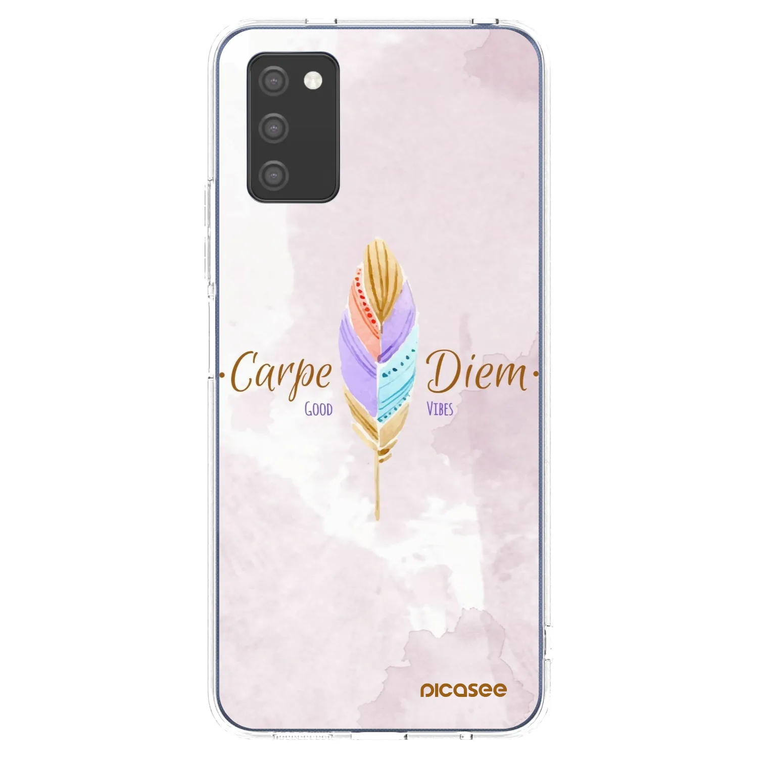 Picasee διαφανής θήκη σιλικόνης Samsung Galaxy A03s A037G - Carpe Diem