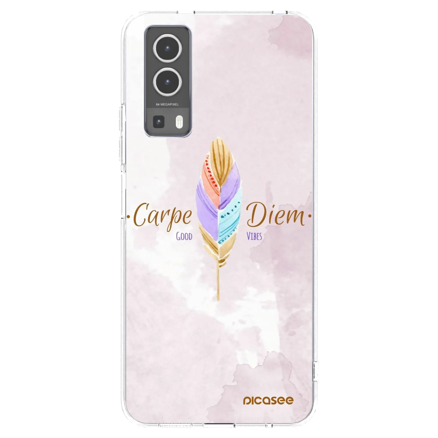 Picasee διαφανής θήκη σιλικόνης Vivo Y72 5G - Carpe Diem