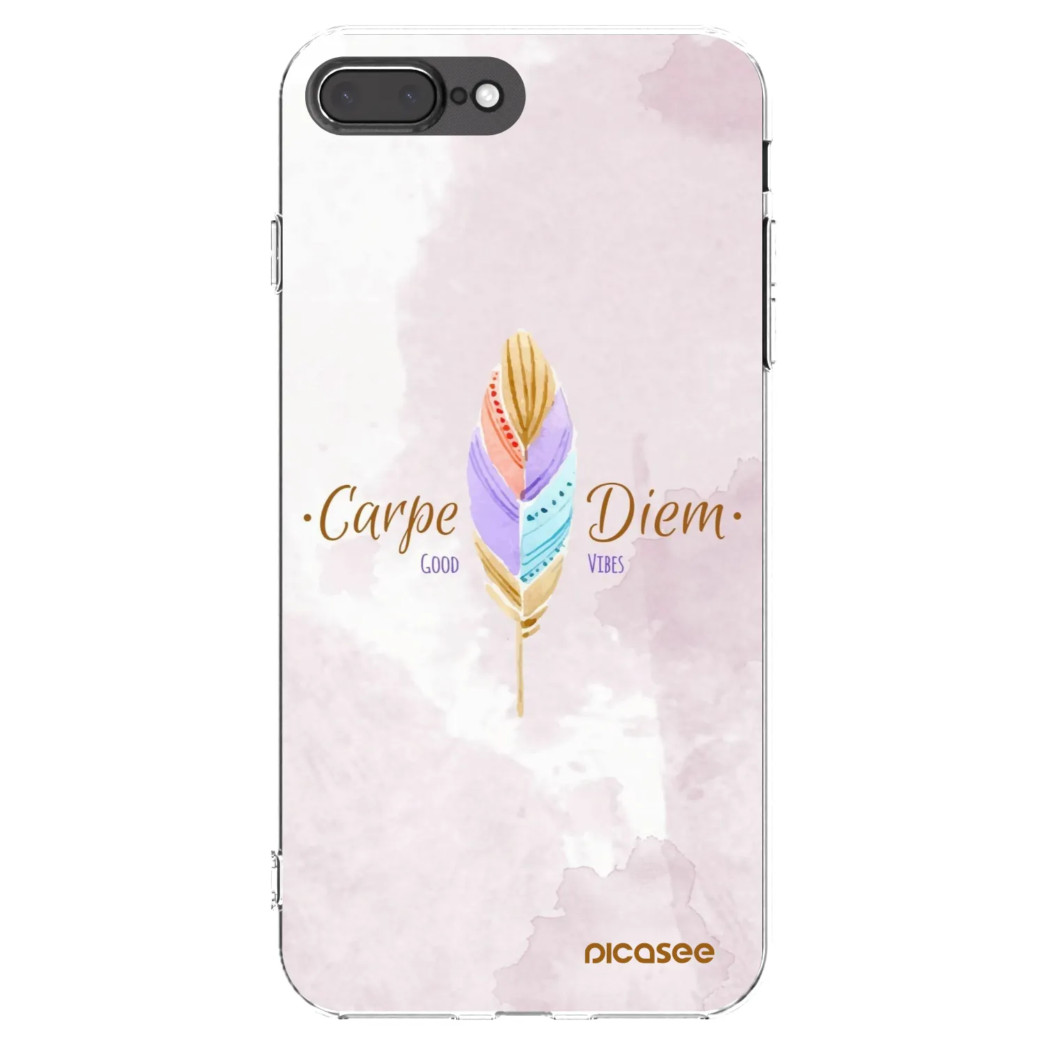 Picasee διαφανής θήκη σιλικόνης Apple iPhone 7 Plus - Carpe Diem