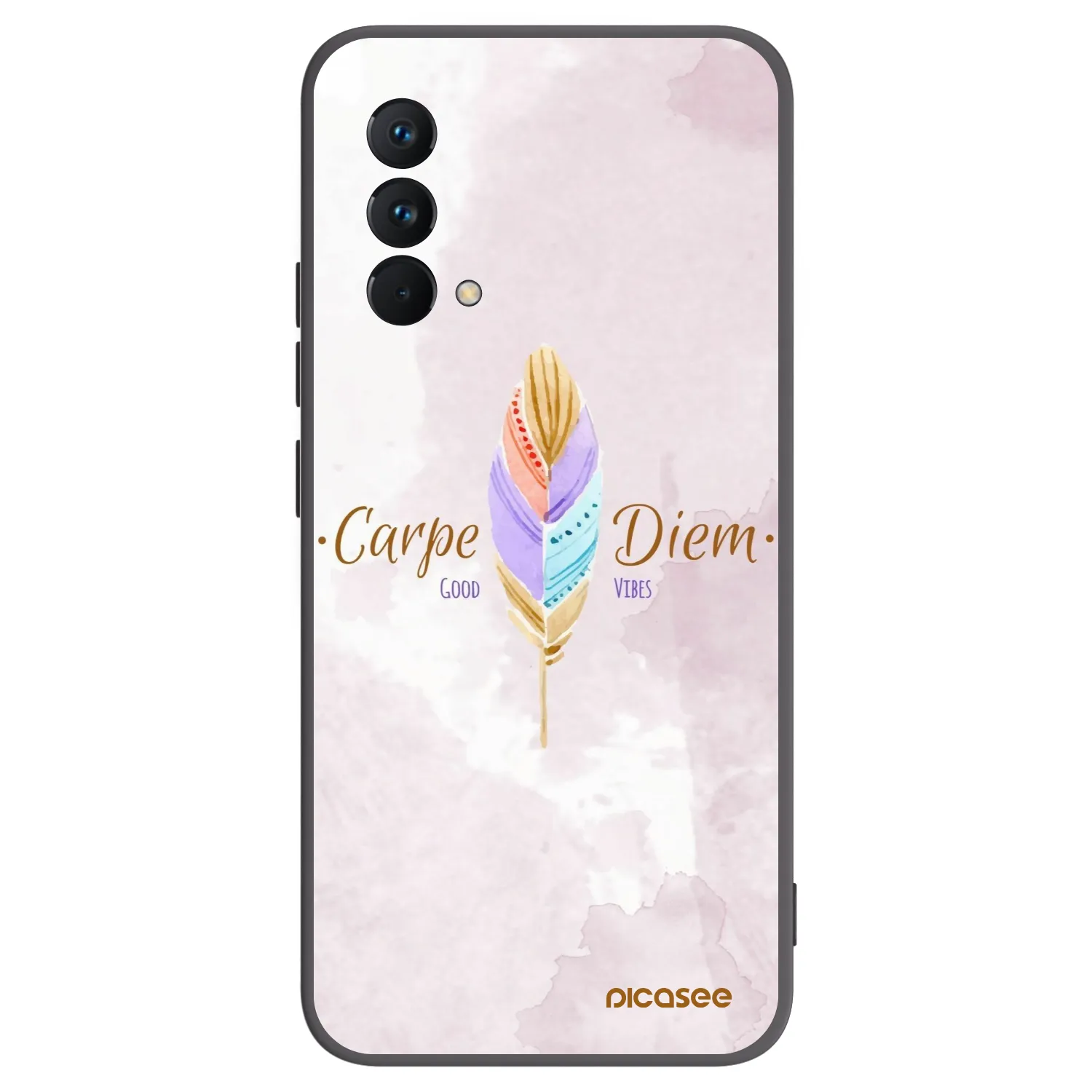 Picasee Μαύρη θήκη σιλικόνης για Realme GT Master Edition 5G - Carpe Diem