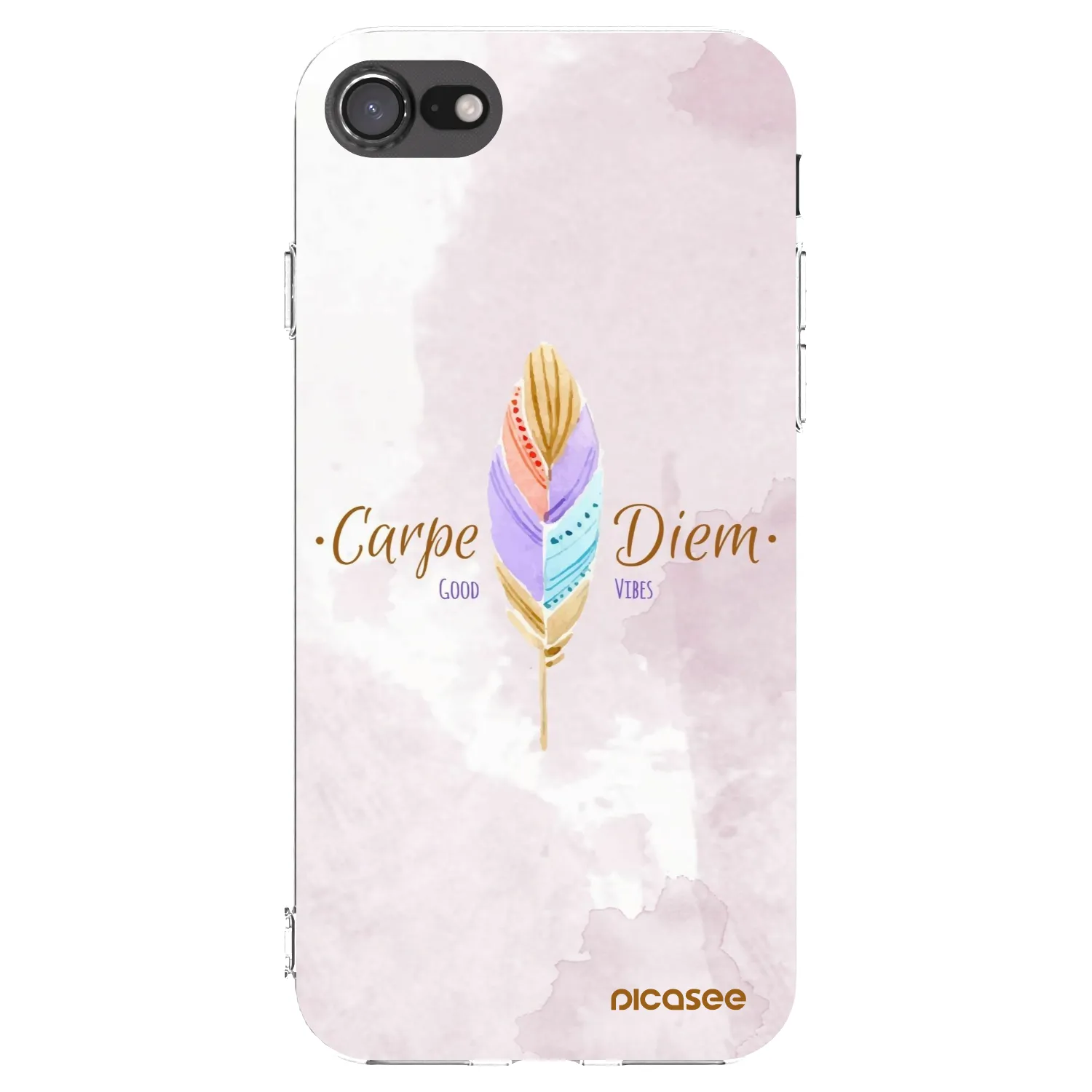 Picasee διαφανής θήκη σιλικόνης Apple iPhone SE 2022 - Carpe Diem