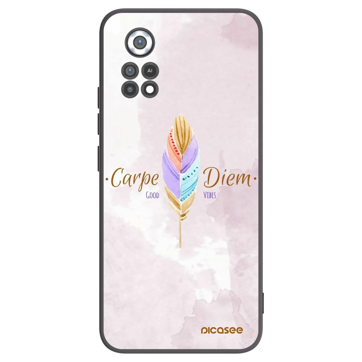 Picasee Μαύρη θήκη σιλικόνης για Xiaomi Poco X4 Pro 5G - Carpe Diem