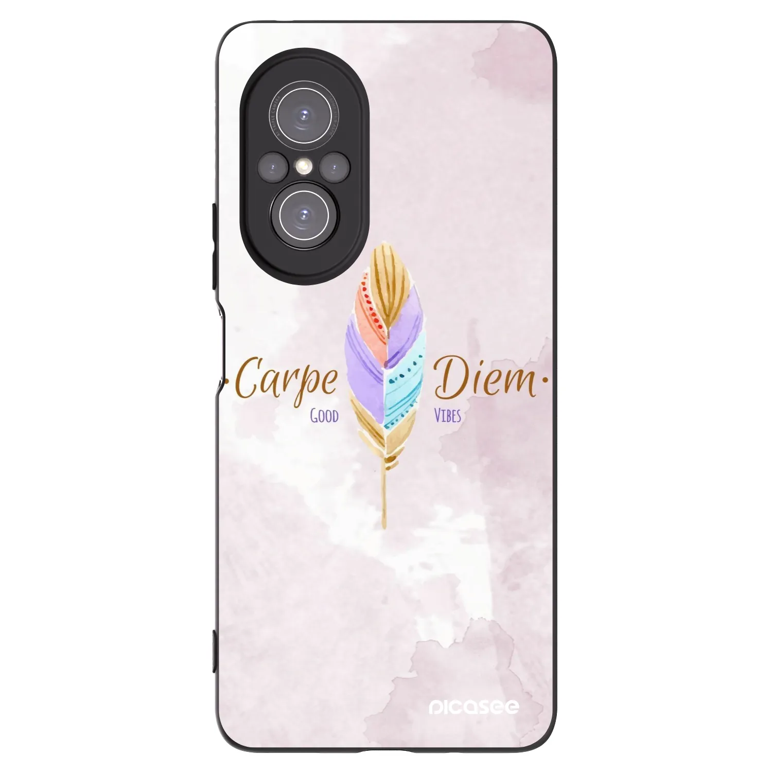 Picasee Μαύρη θήκη σιλικόνης για Huawei Nova 9 SE - Carpe Diem