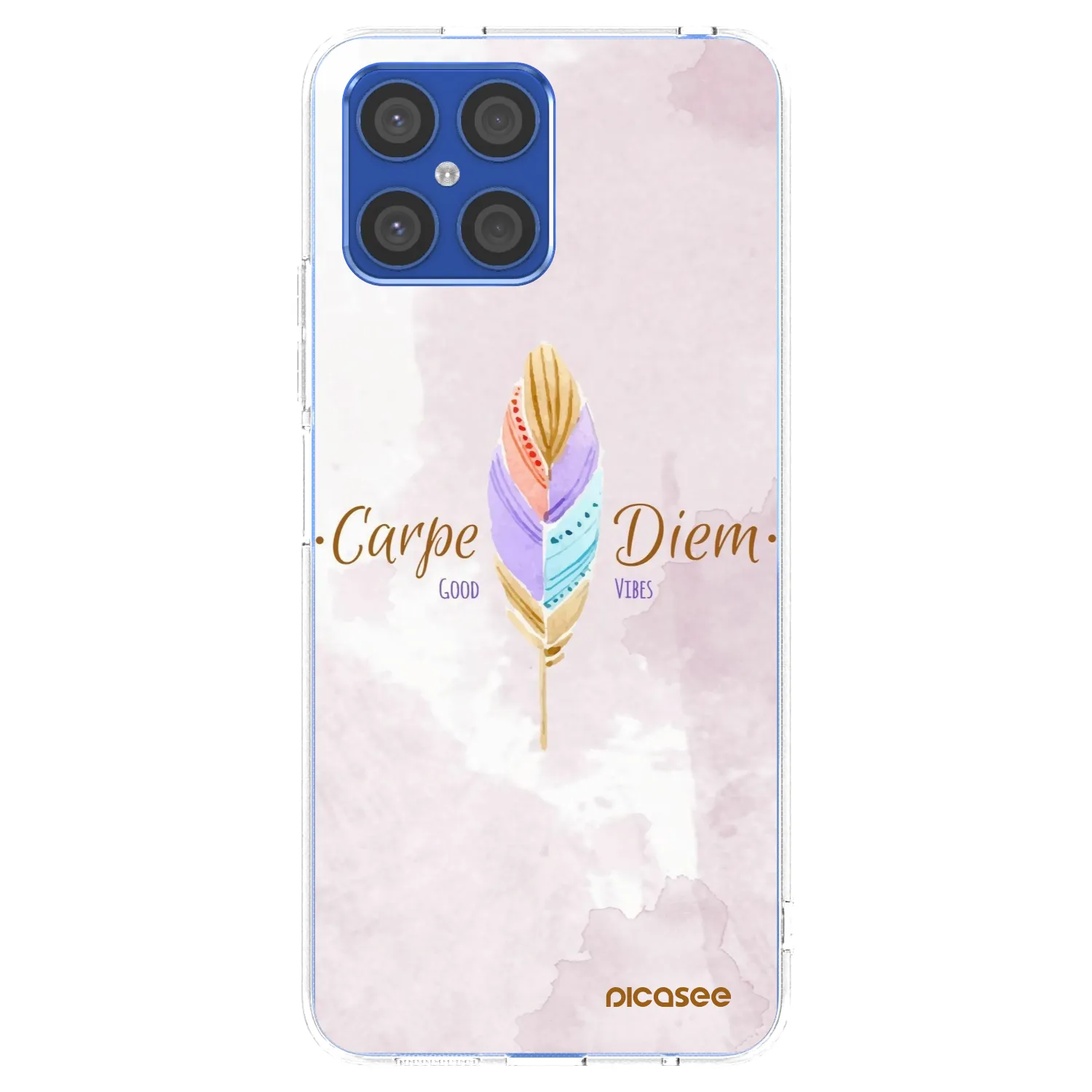 Picasee διαφανής θήκη σιλικόνης Honor X8 4G - Carpe Diem