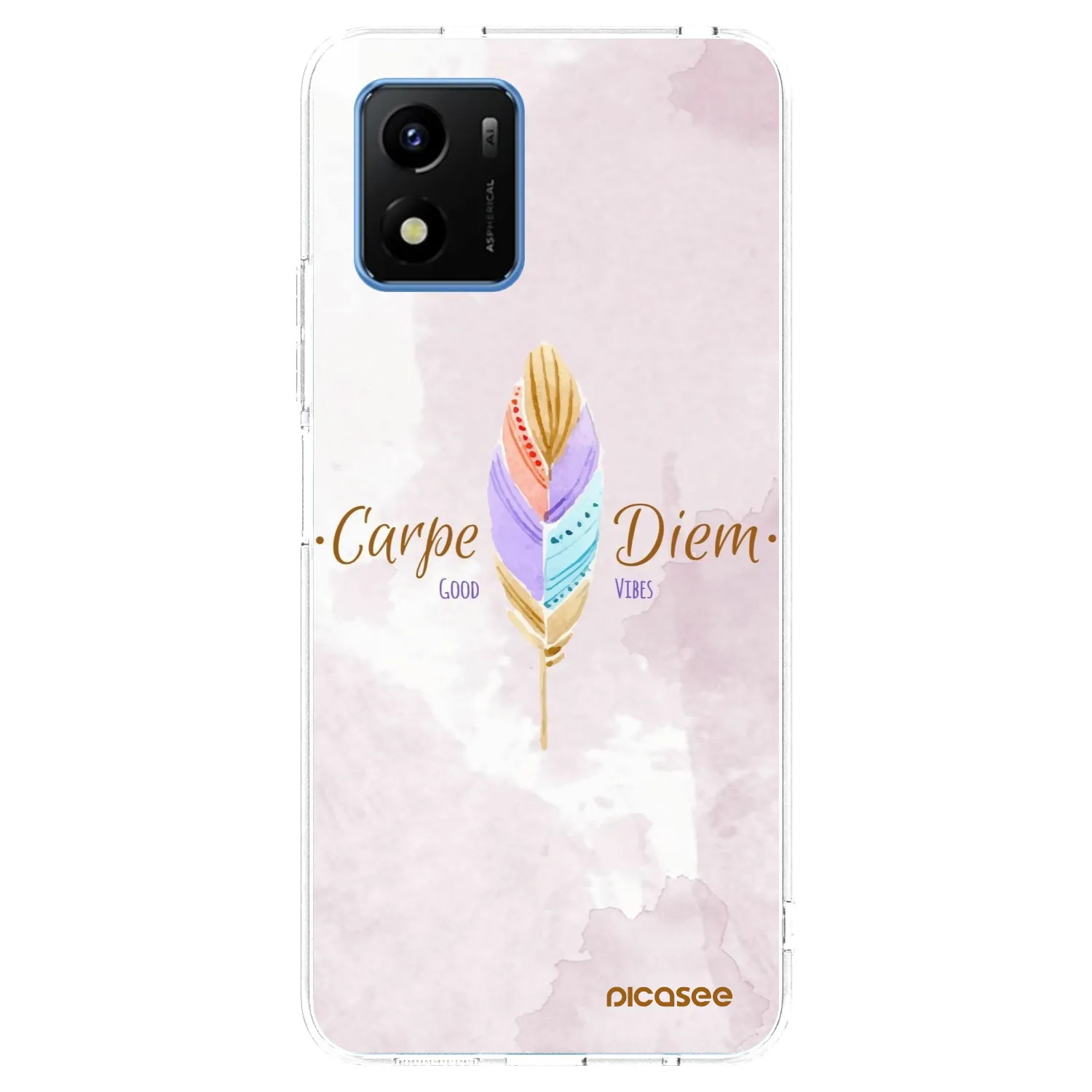 Picasee διαφανής θήκη σιλικόνης Vivo Y01 - Carpe Diem