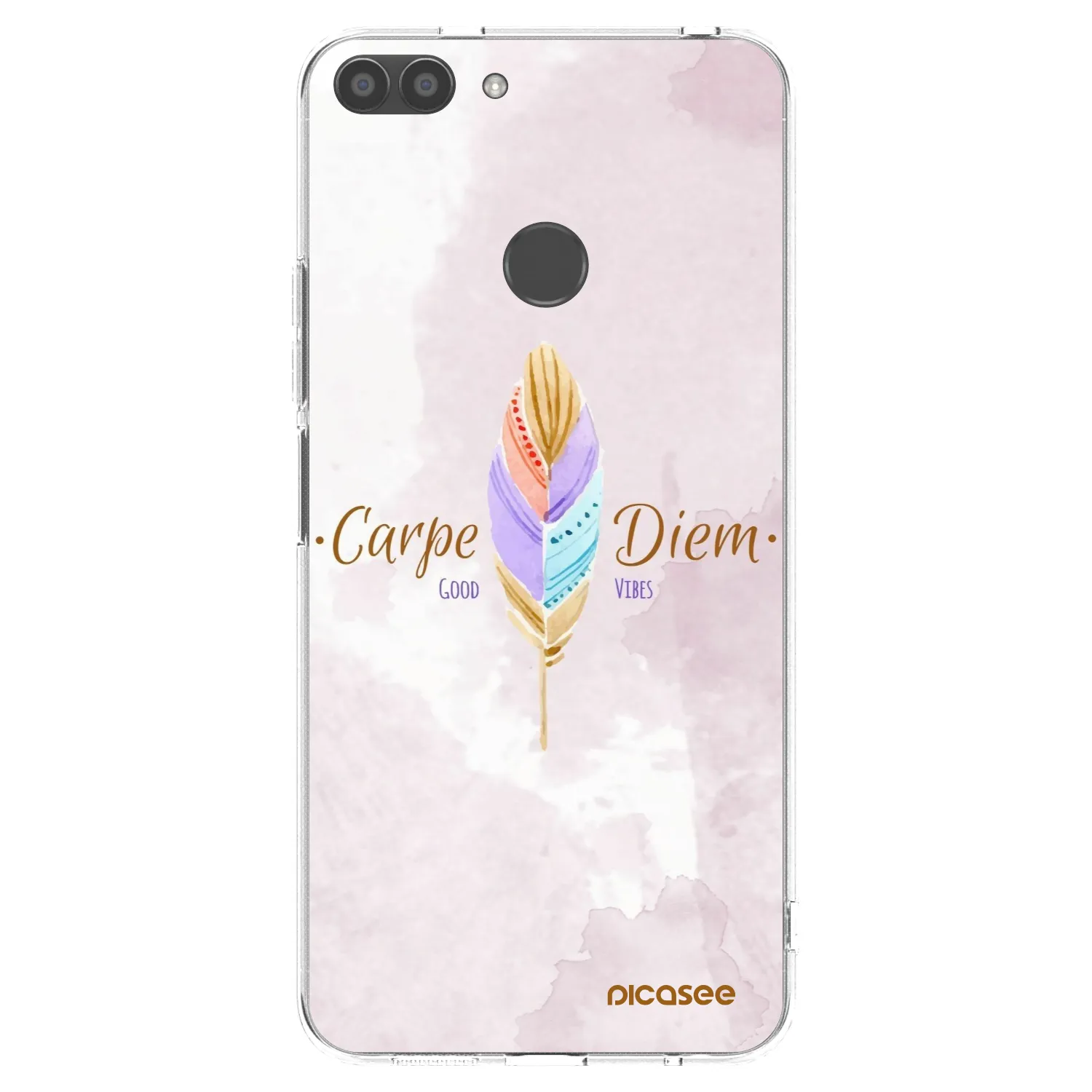 Picasee διαφανής θήκη σιλικόνης Huawei P Smart - Carpe Diem