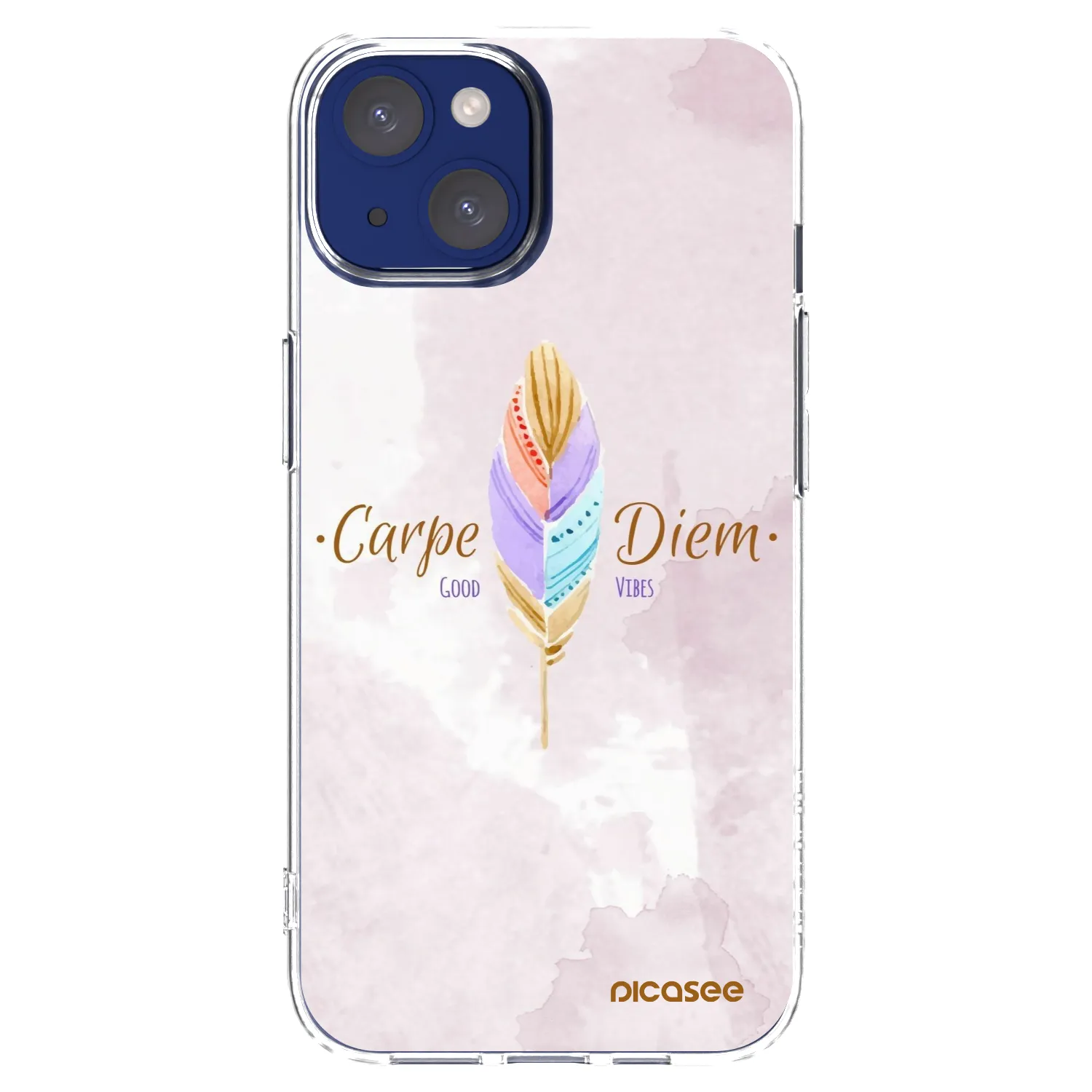 Picasee διαφανής θήκη σιλικόνης Apple iPhone 14 - Carpe Diem