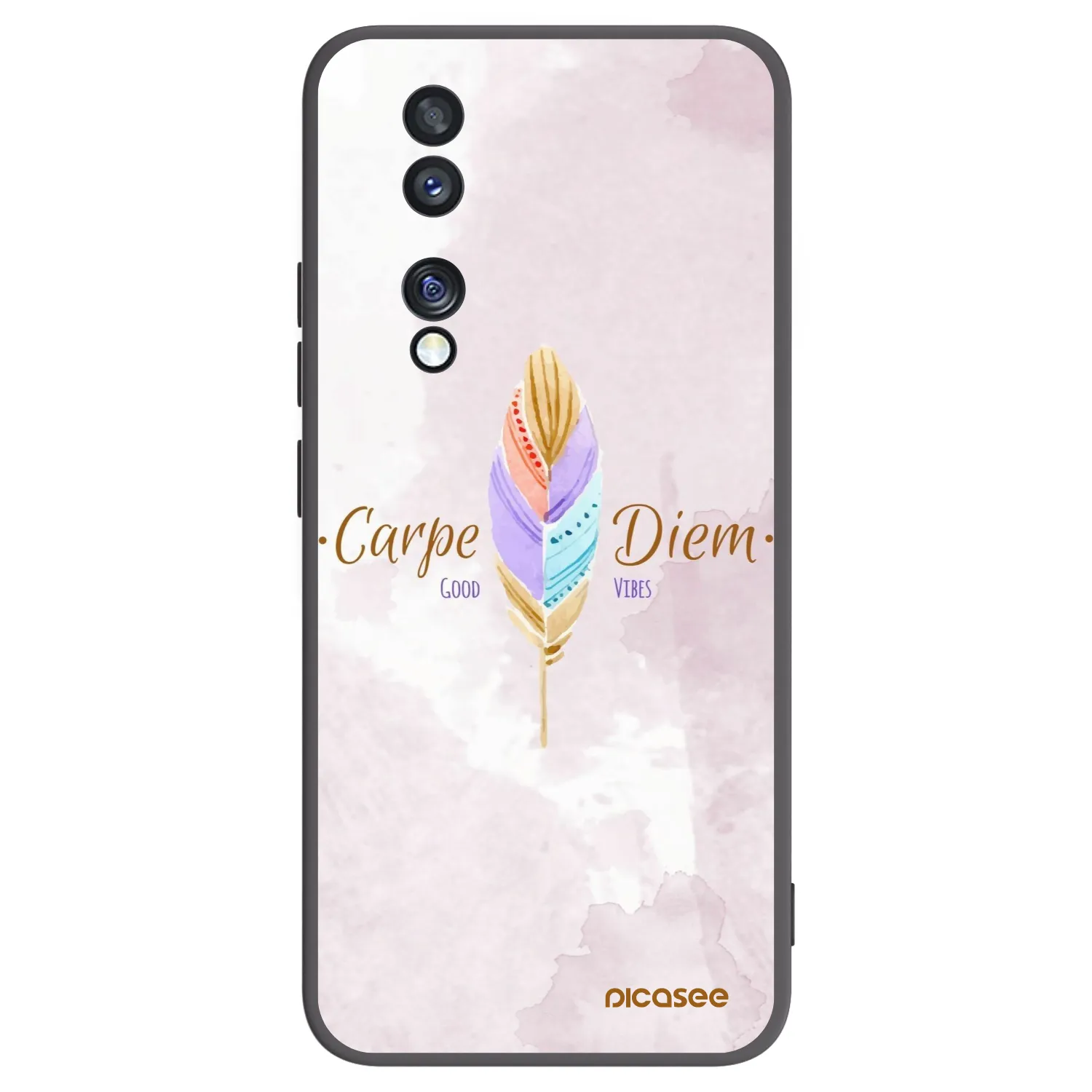 Picasee Μαύρη θήκη σιλικόνης για Honor 70 - Carpe Diem