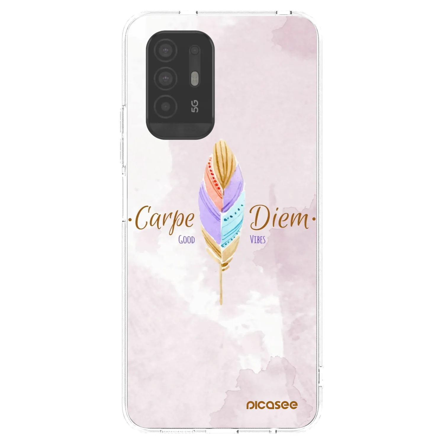 Picasee διαφανής θήκη σιλικόνης OPPO A94 5G - Carpe Diem
