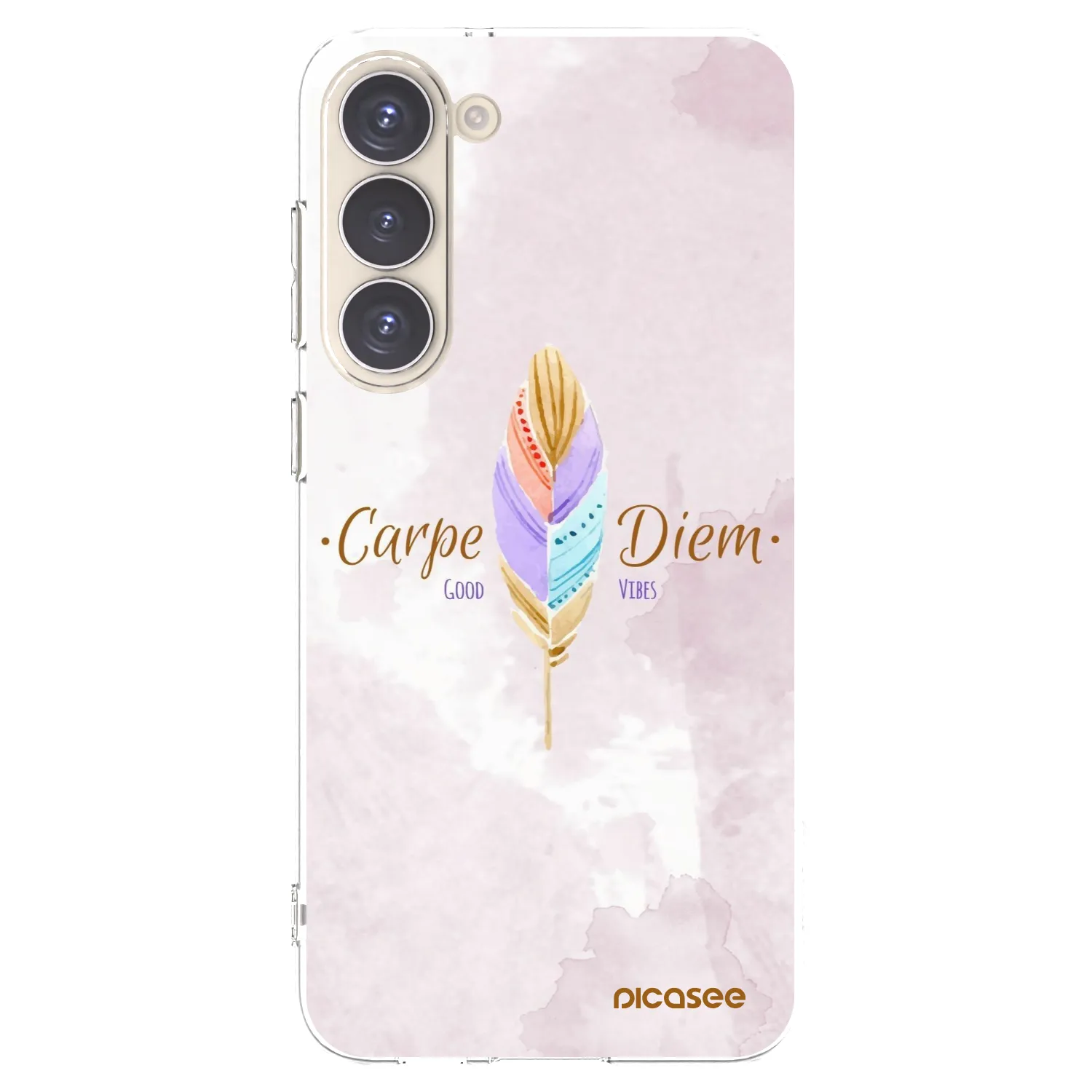 Picasee διαφανής θήκη σιλικόνης Samsung Galaxy S23+ 5G - Carpe Diem