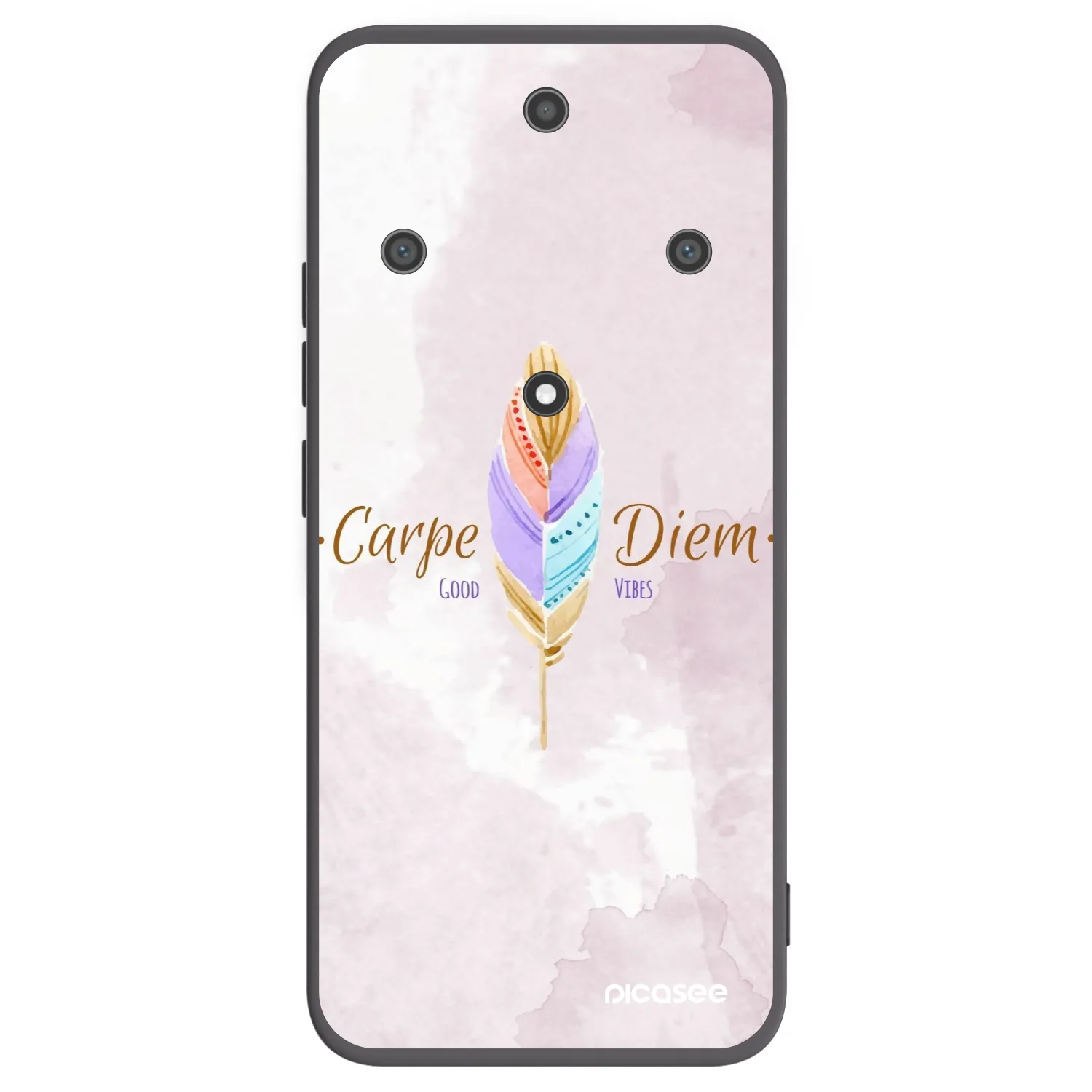 Picasee Μαύρη θήκη σιλικόνης για Honor Magic5 Lite 5G - Carpe Diem