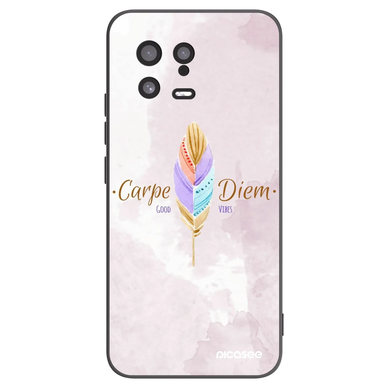 Picasee Μαύρη θήκη σιλικόνης για Xiaomi 13 - Carpe Diem