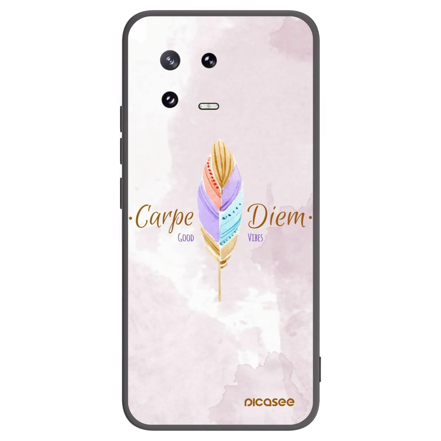 Picasee Μαύρη θήκη σιλικόνης για Xiaomi 13 Pro - Carpe Diem