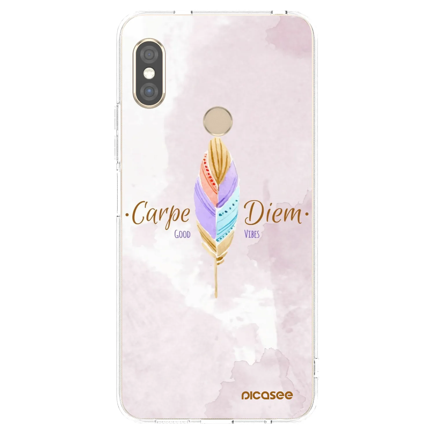 Picasee διαφανής θήκη σιλικόνης Xiaomi Redmi Note 5 Global - Carpe Diem