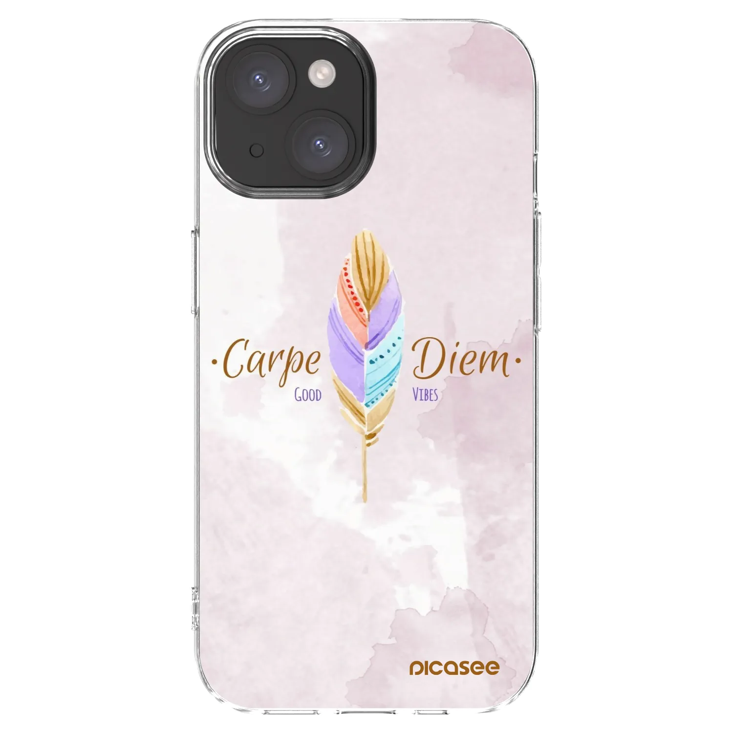Picasee διαφανής θήκη σιλικόνης Apple iPhone 15 - Carpe Diem