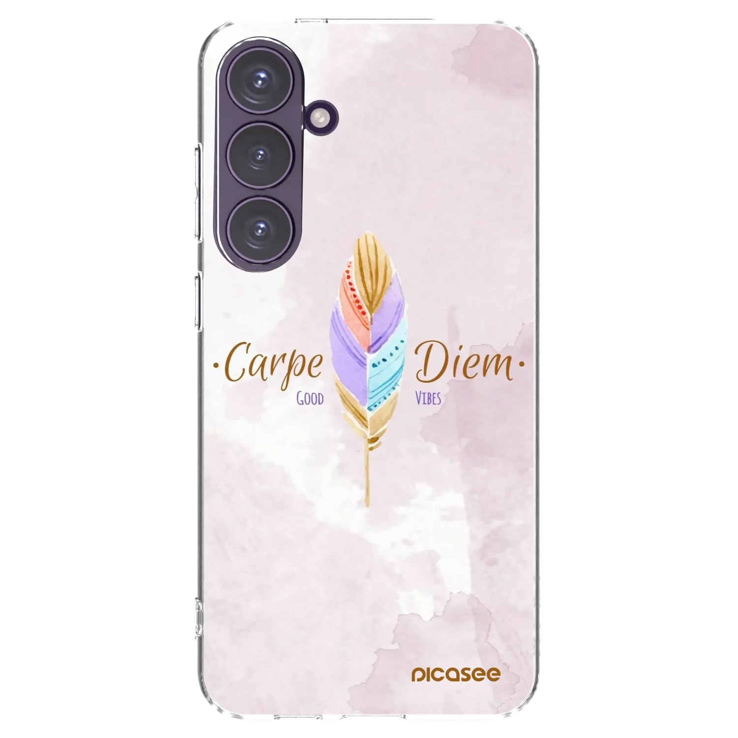 Picasee διαφανής θήκη σιλικόνης Samsung Galaxy S24+ S926B 5G - Carpe Diem