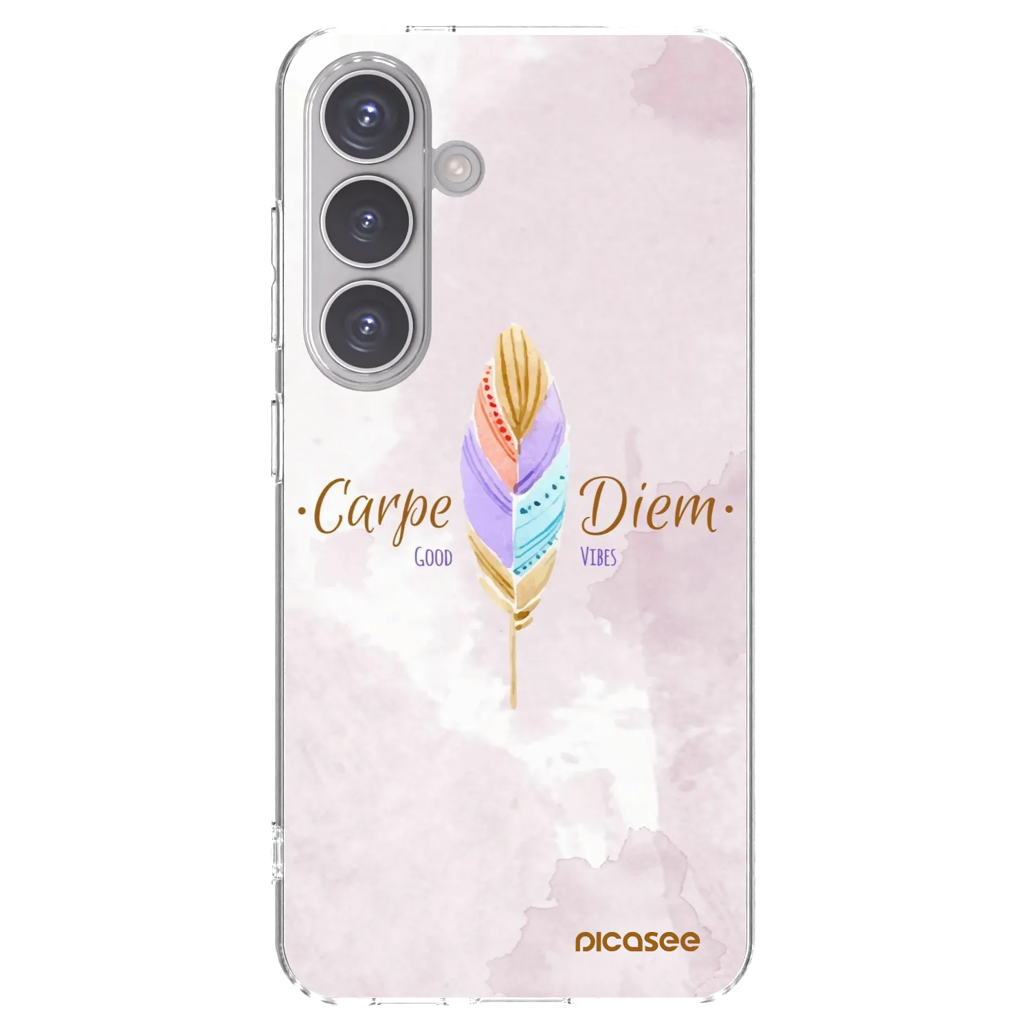 Picasee διαφανής θήκη σιλικόνης Samsung Galaxy S24 S921B 5G - Carpe Diem