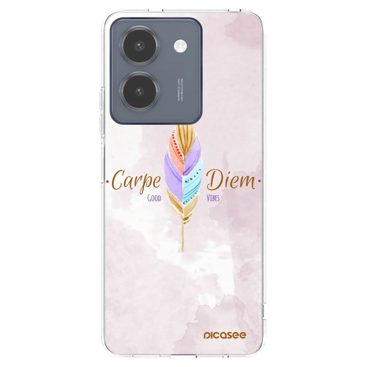 Picasee διαφανής θήκη σιλικόνης Vivo Y36 4G - Carpe Diem