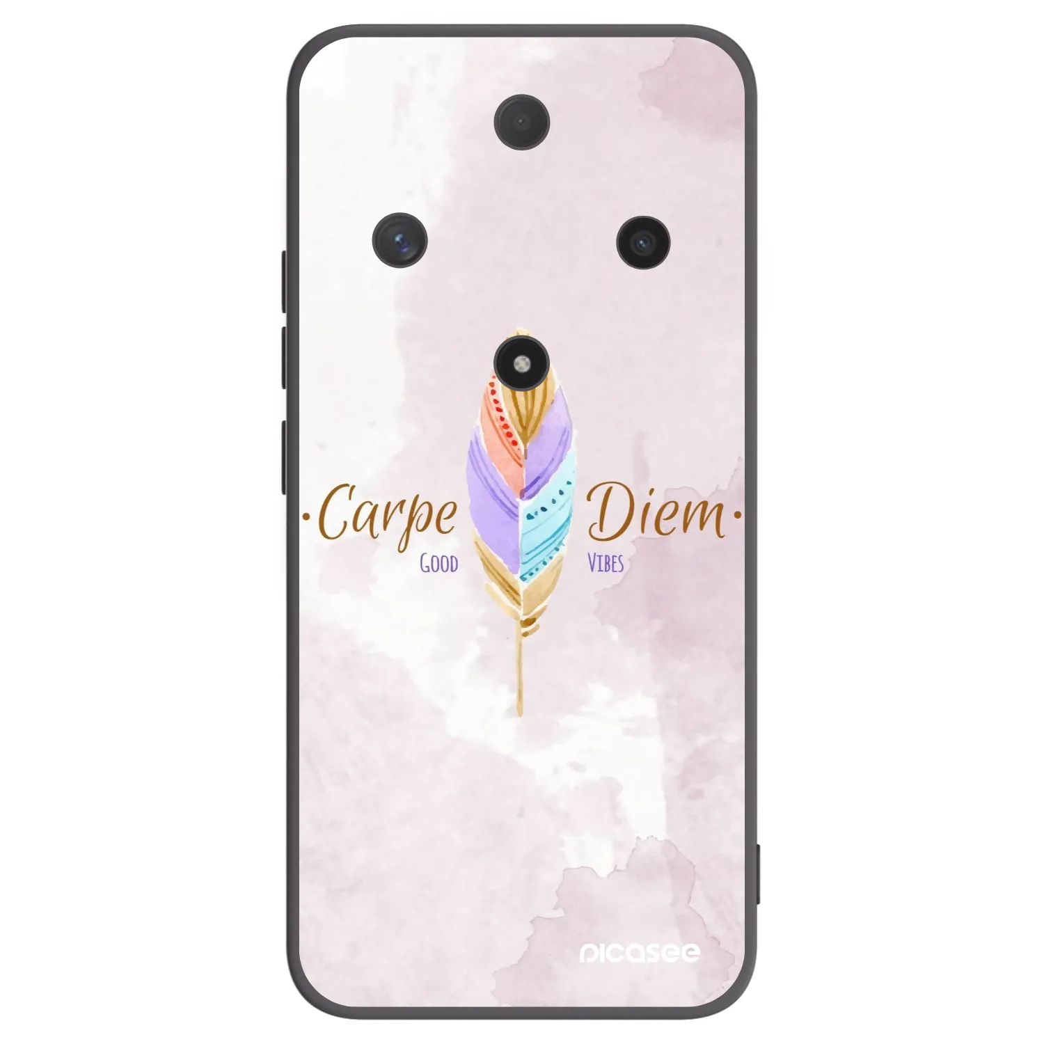 Picasee Μαύρη θήκη σιλικόνης για Honor Magic6 Lite 5G - Carpe Diem