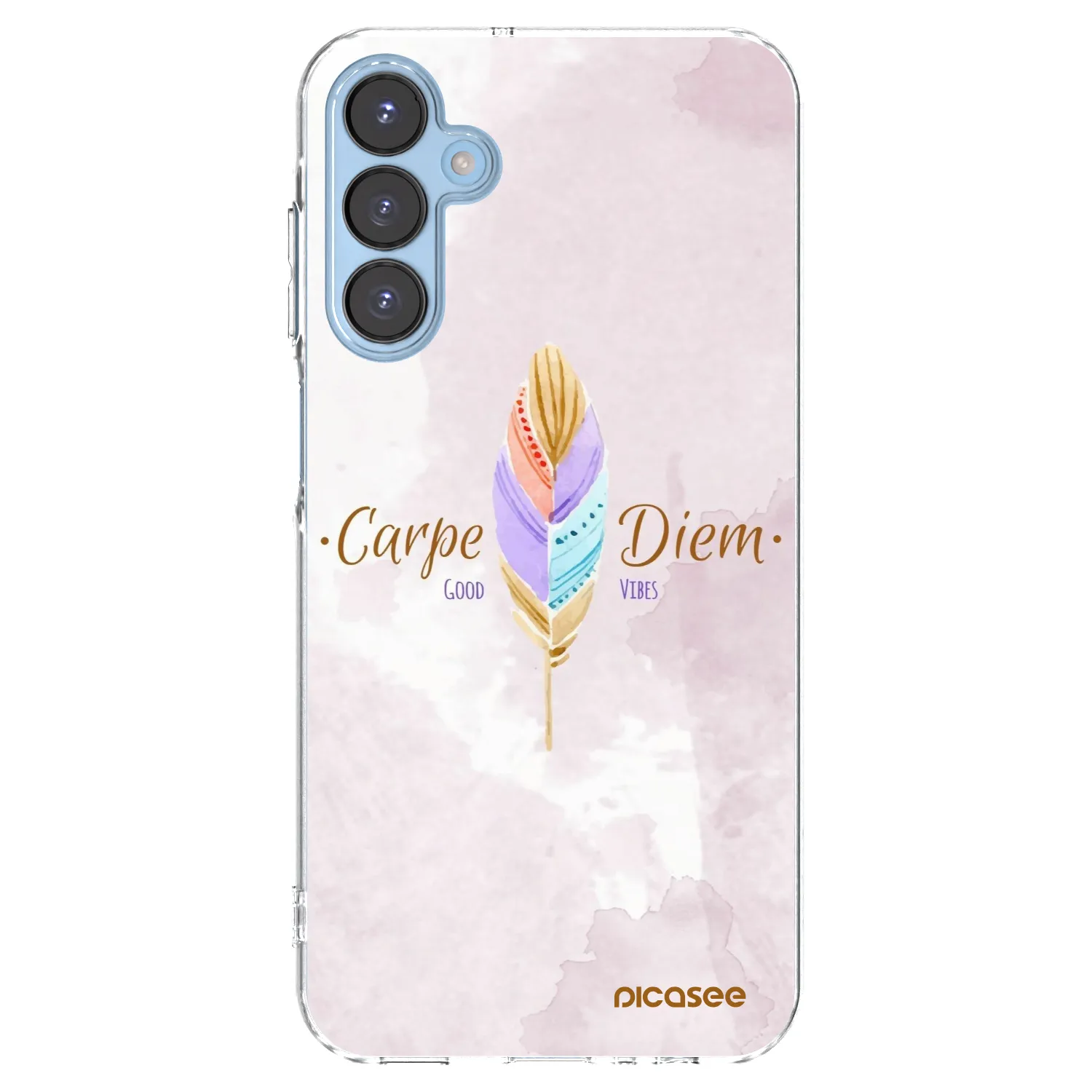 Picasee διαφανής θήκη σιλικόνης Samsung Galaxy A15 A156B 5G - Carpe Diem