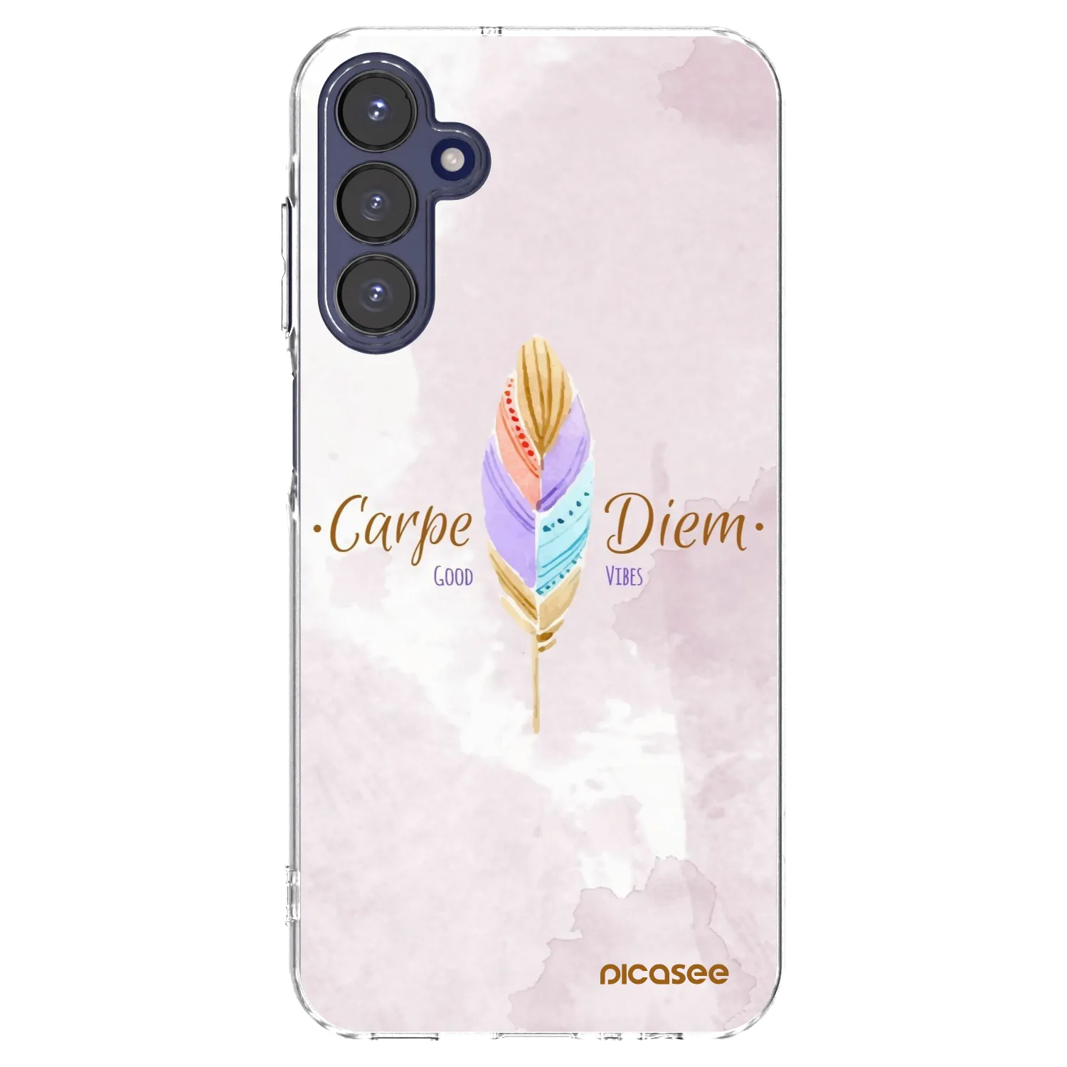 Picasee διαφανής θήκη σιλικόνης Samsung Galaxy A15 A155F 4G - Carpe Diem