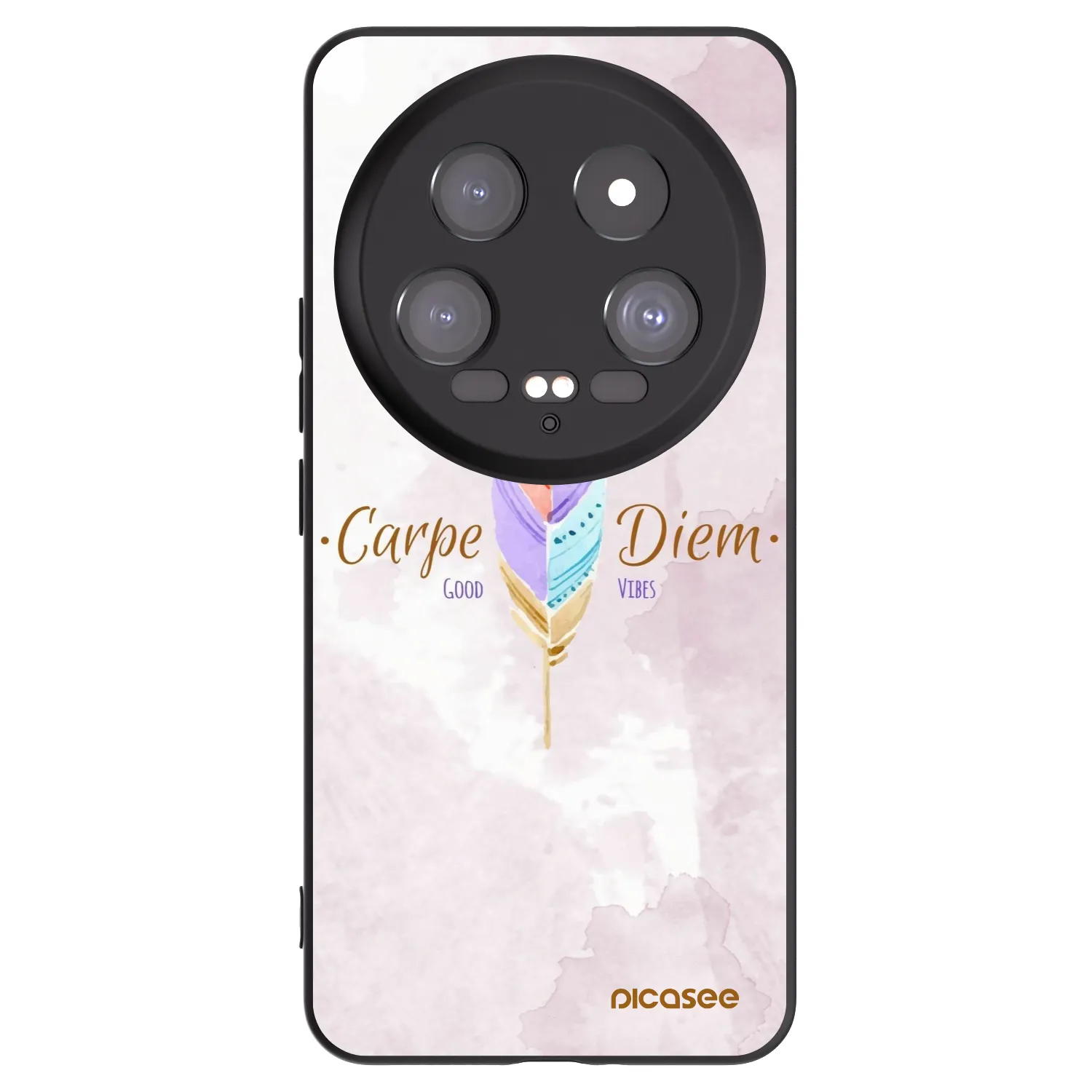 Picasee Μαύρη θήκη σιλικόνης για Xiaomi 14 Ultra - Carpe Diem