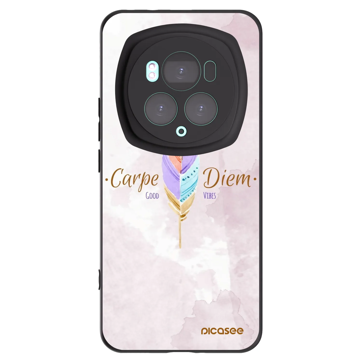 Picasee Μαύρη θήκη σιλικόνης για Honor Magic6 Pro - Carpe Diem