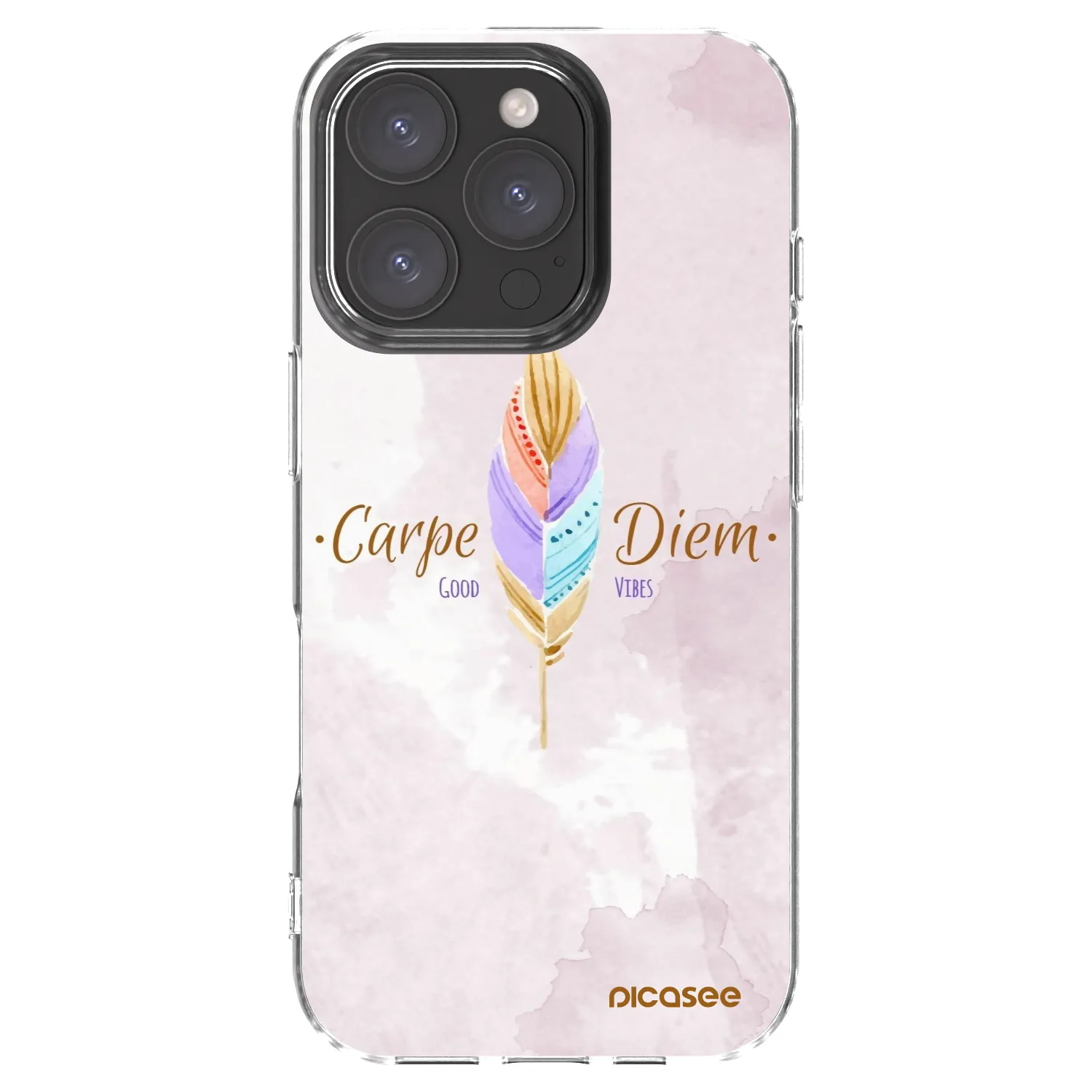 Picasee διαφανής θήκη σιλικόνης Apple iPhone 16 Pro - Carpe Diem