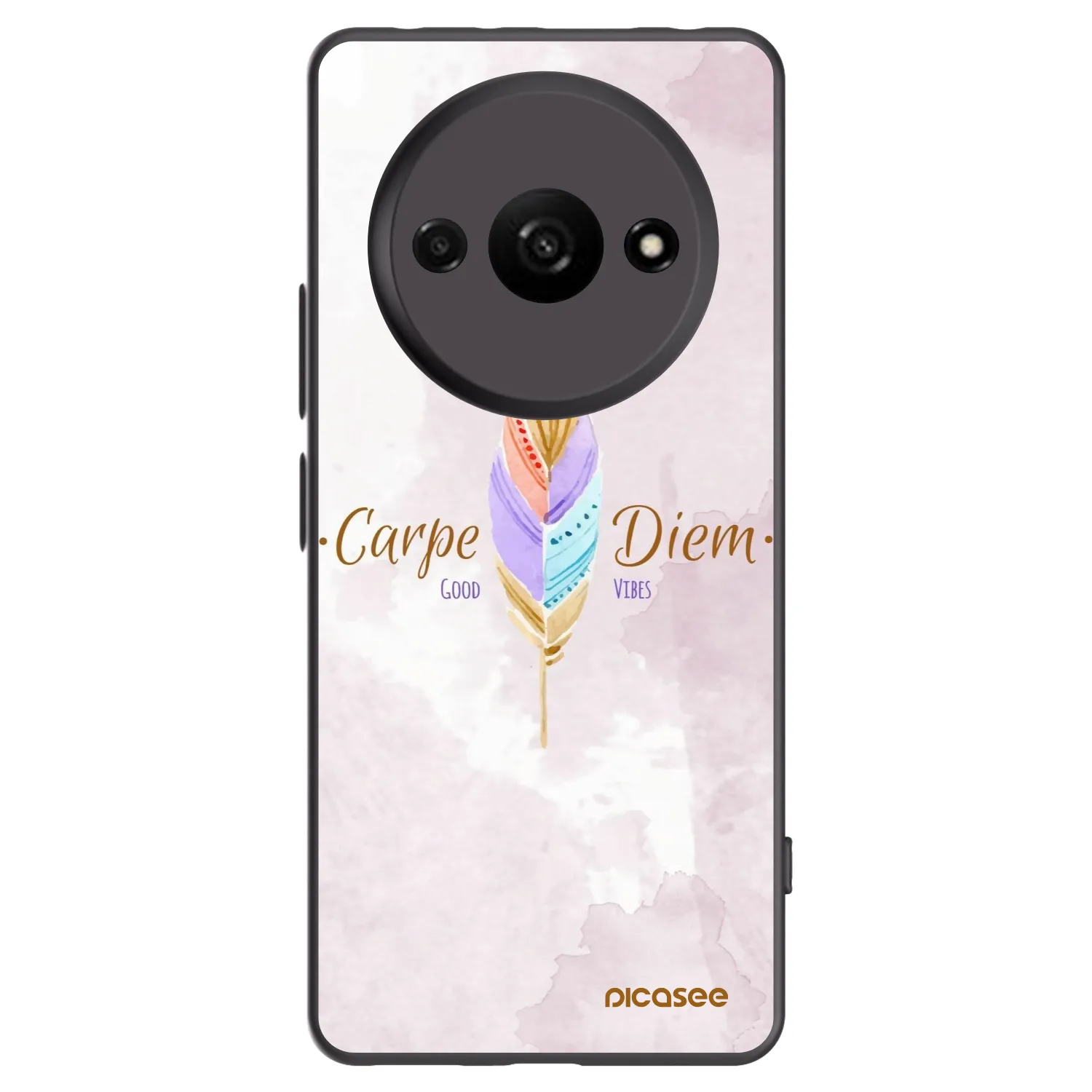 Picasee Μαύρη θήκη σιλικόνης για Xiaomi Redmi A3 - Carpe Diem