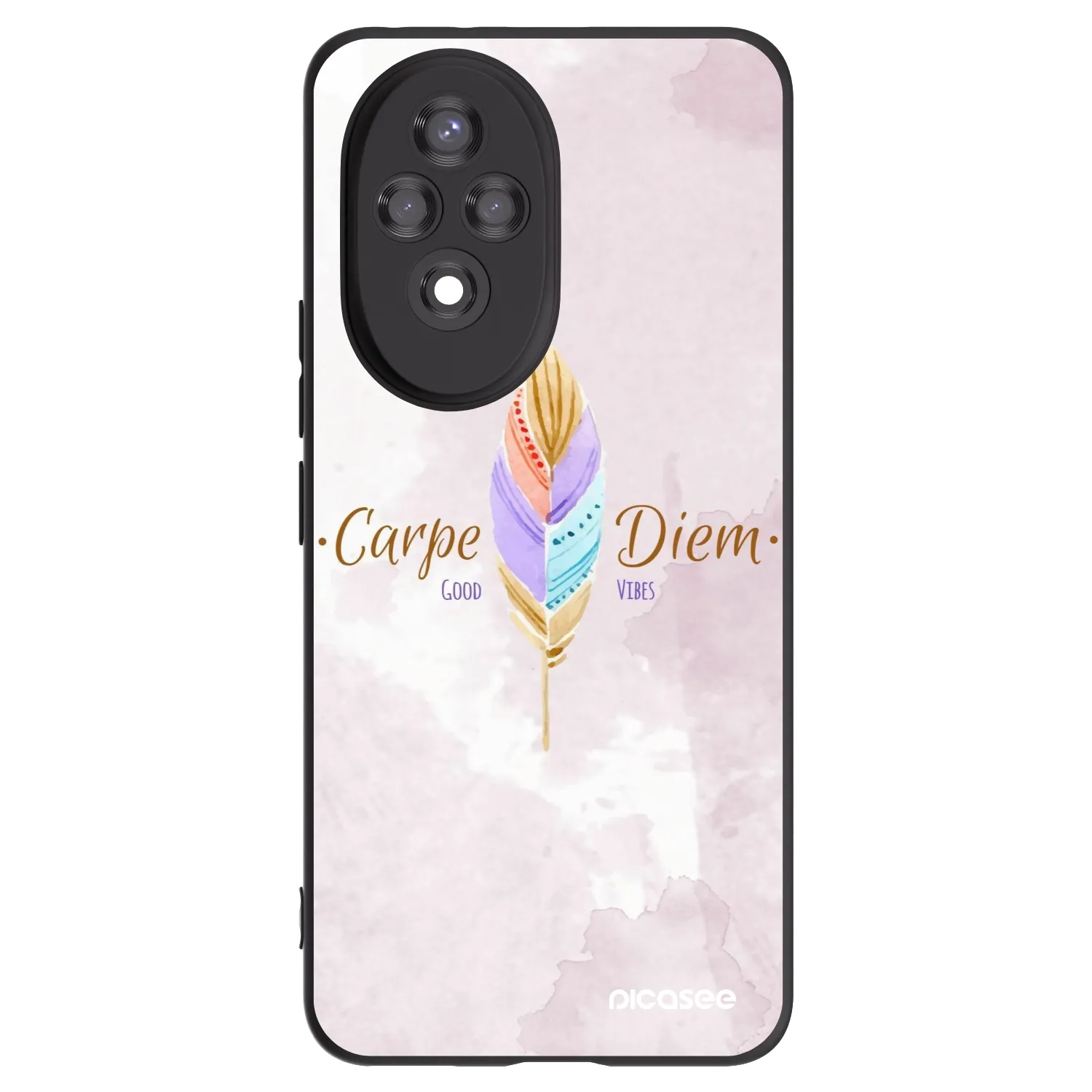 Picasee Μαύρη θήκη σιλικόνης για Honor 200 5G - Carpe Diem
